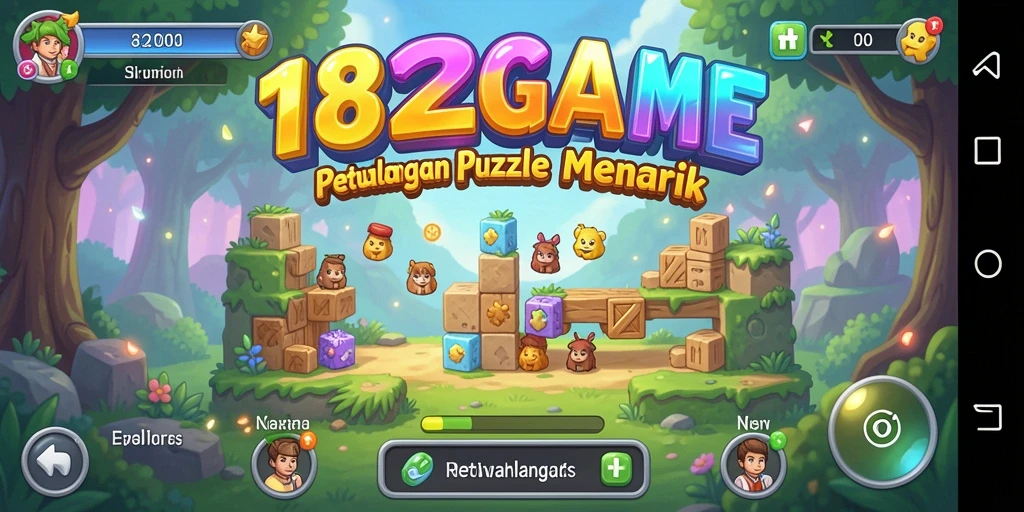 Tampilan gameplay menarik dari 182GAME yang penuh dengan teka-teki.