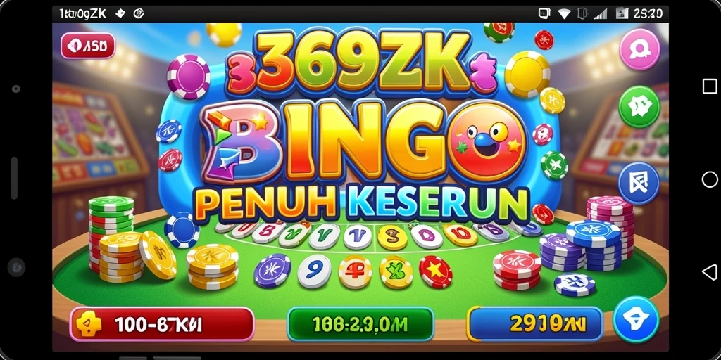 Tampilan gameplay seru di aplikasi Bingo 369ZK.