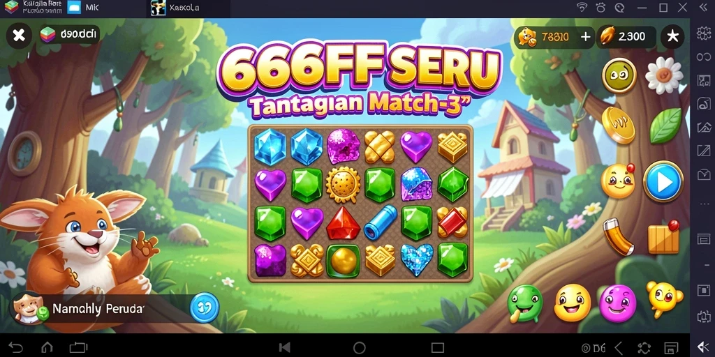 Tampilkan gameplay Match-3 yang seru dan menarik.