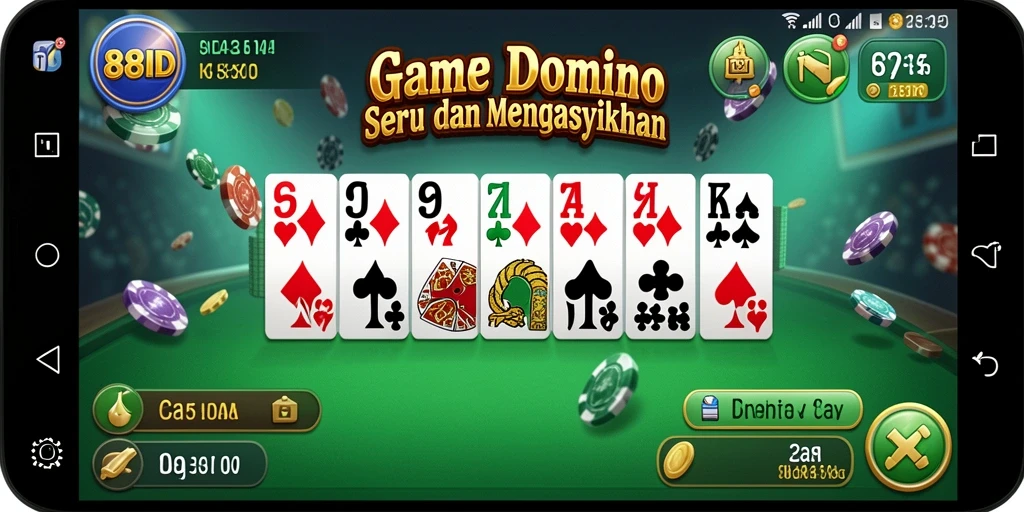 Tampilan gameplay domino interaktif pada 88ID.