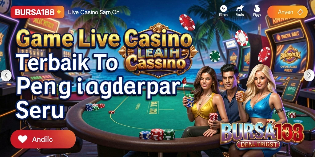Gameplay menarik BURSA188 dengan dealer profesional di Live Casino.