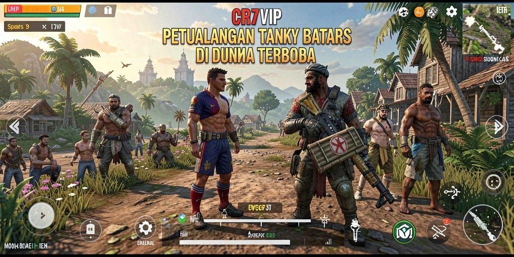 Tampilan screenshot CR7VIP menampilkan aksi seru dalam dunia terbuka.