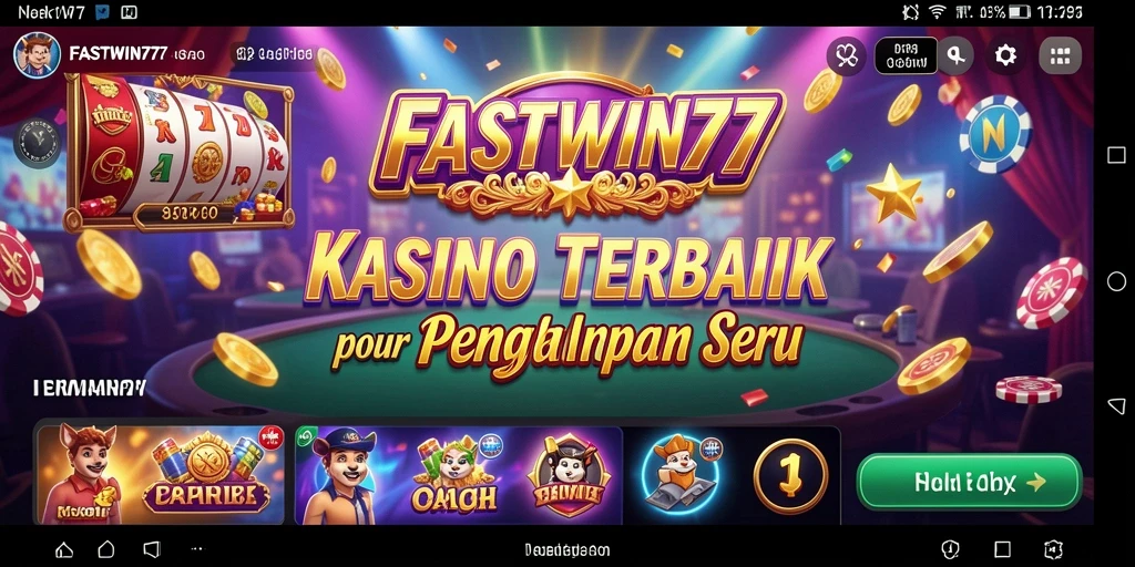 Screenshot permainan FASTWIN77 menampilkan aksi seru dalam permainan Kasino.