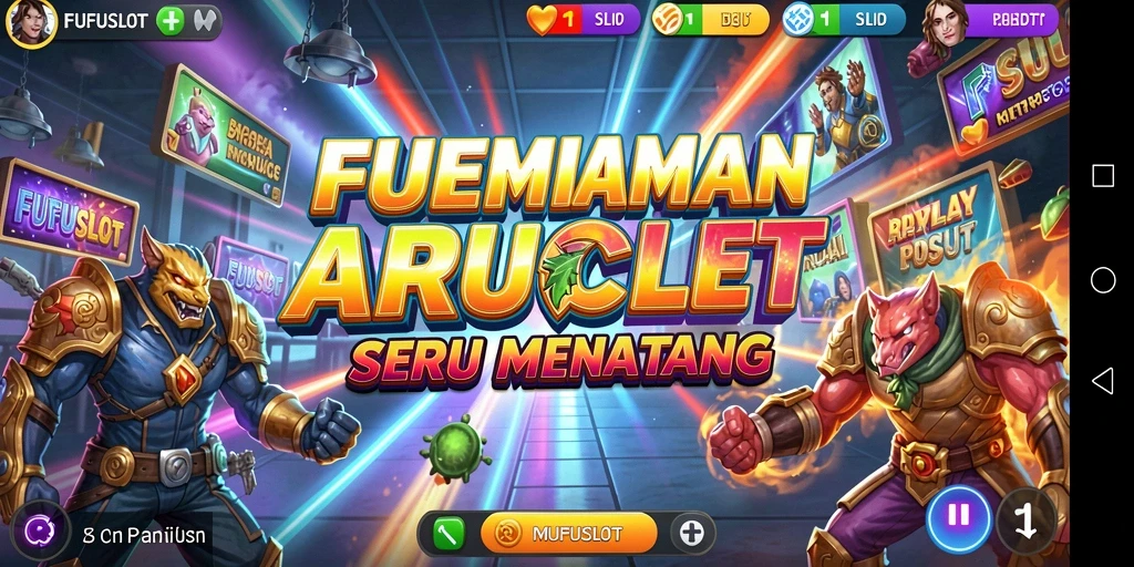 Screenshot FUFUSLOT menampilkan aksi seru dalam permainan Arcade.