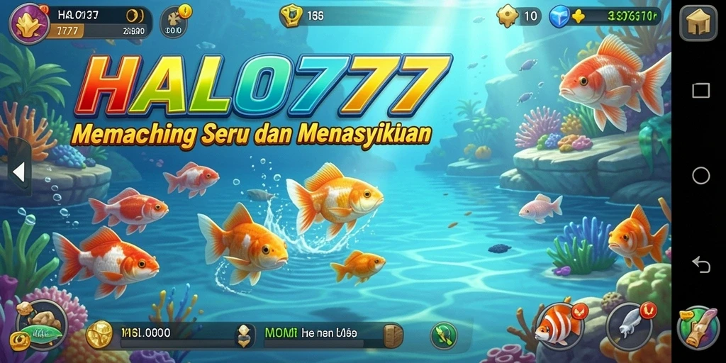 Screenshot HALO777 menunjukkan suasana memancing yang menenangkan dan grafik yang menawan.