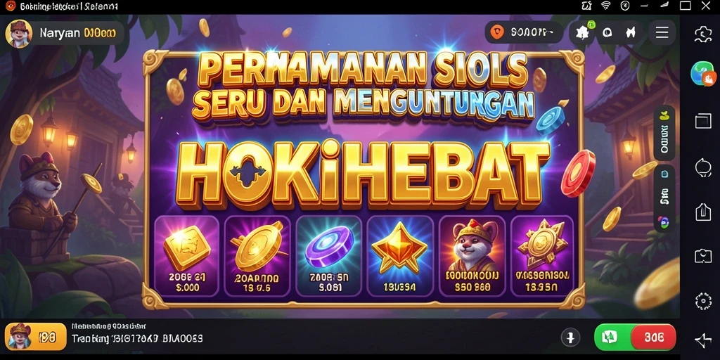 Tampilan gameplay HOKIHEBAT yang menarik dan menegangkan.