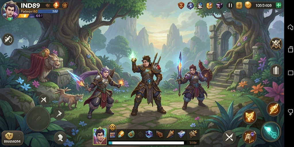 Tampilan gameplay RPG yang memukau dan penuh aksi.