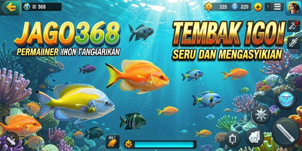 Tampilan gameplay JAGO368 yang menakjubkan saat menembak ikan.