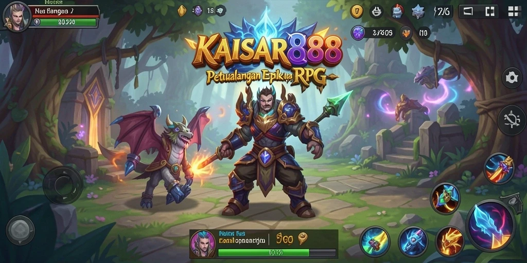 Screenshot gameplay KAISAR888 menampilkan pertarungan epik dan grafik yang mengesankan.