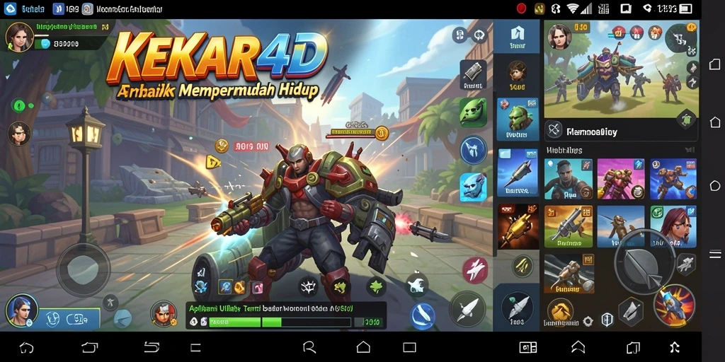 Screenshot utama KEKAR4D menampilkan antarmuka aplikasi yang intuitif dan fungsional.