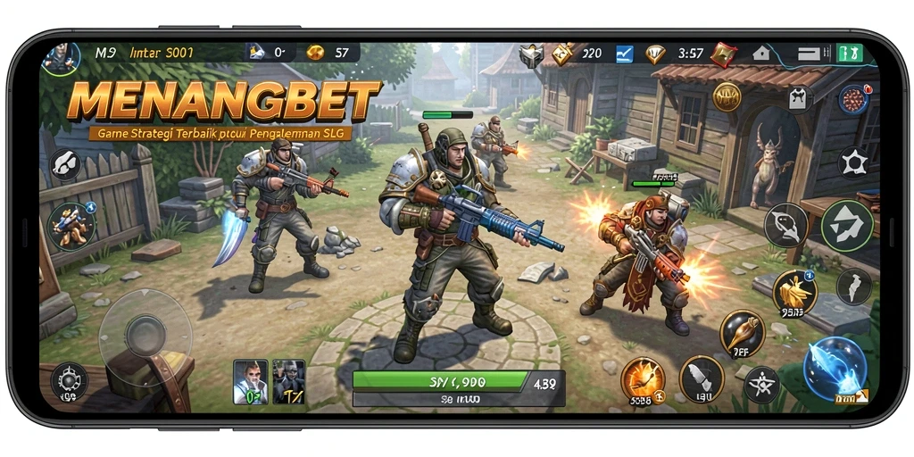 Screenshot utama menunjukkan aksi strategis di MENANGBET.