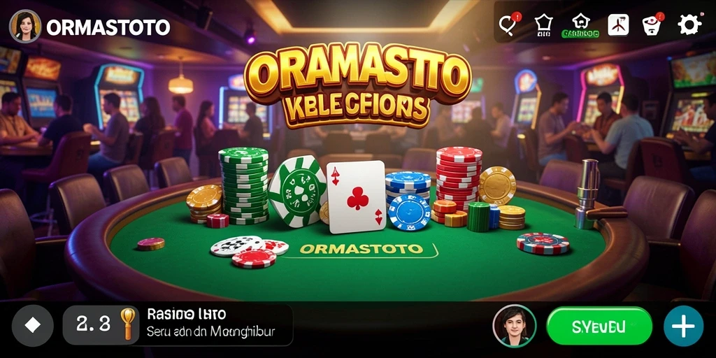 Tampilan screenshot ORMASTOTO menampilkan gameplay Kasino yang mendebarkan.