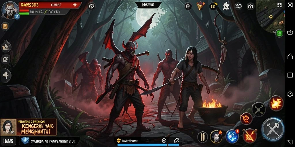Tangkapan layar RANS303 memperlihatkan suasana menyeramkan dalam gameplay horor yang mendebarkan.