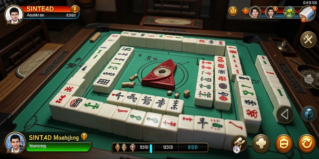 Tampilan gameplay <strong>SINTE4D</strong> yang menampilkan keseruan permainan Mahjong.