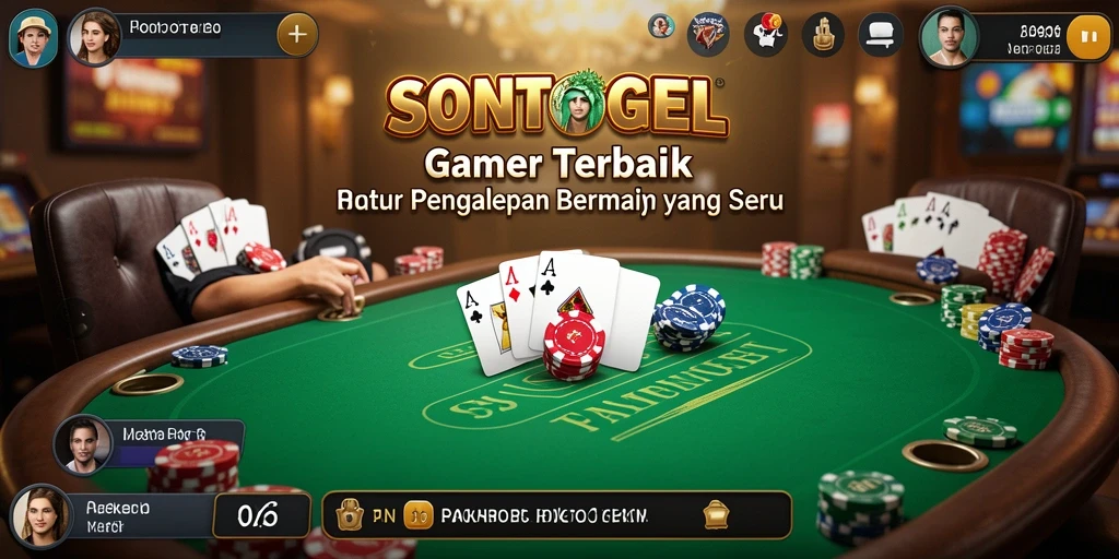 Gameplay seru dalam permainan Poker di SONTOGEL.