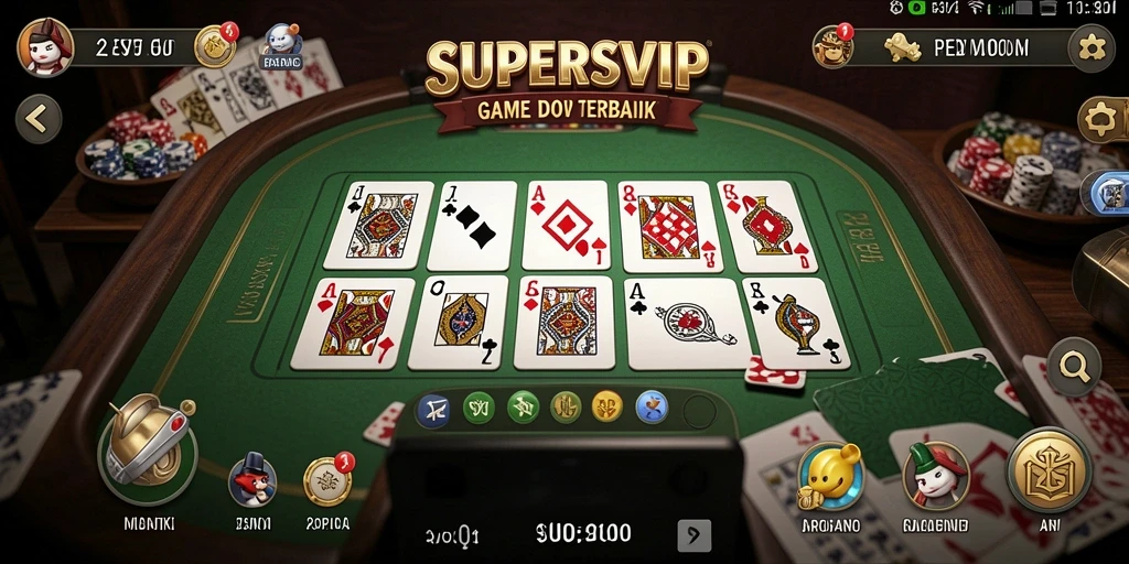 Tampilan gameplay Domino yang seru dan menyenangkan.